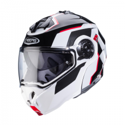 Caberg, vyklápěcí přilba Flip-Up, model Duke Evo, Move, barva černá/bílá/červená, velikost L