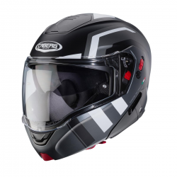 Caberg, vyklápěcí přilba Flip-Up, model Horus X, Road, barva černá/šedá/bílá, velikost XL