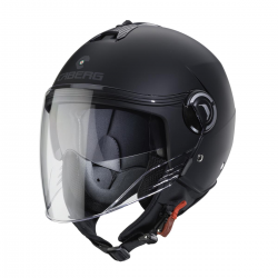 Caberg, Jet přilba se sluneční clonou, model Riviera V4X, černá matná barva, velikost L
