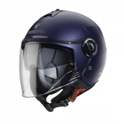 Caberg, Jet přilba se sluneční clonou, model Riviera V4X, modrá matná barva, - Yamaha velikost L