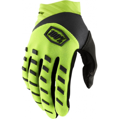 100%, rukavice Airmatic (2023), FLUO YELLOW/BLACK, barva žlutá/černá, velikost L