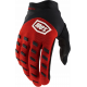 100%, rukavice Airmatic (2023), RED/BLACK, barva červená/černá, velikost M