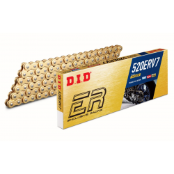 DID 520 ERV7-122 zlatý řetěz (122 článků) X-RING (s nýtovací spojkou)
