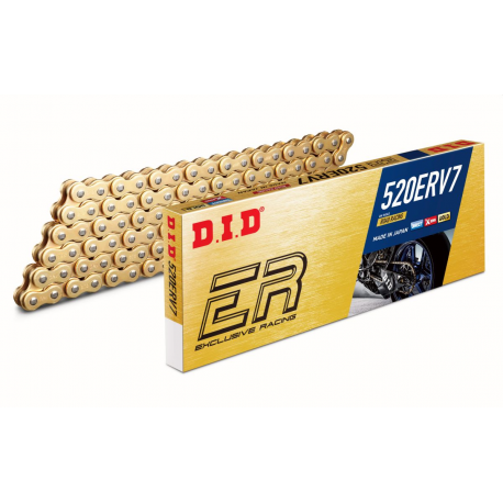 DID 520 ERV7-122 zlatý řetěz (122 článků) X-RING (s nýtovací spojkou)