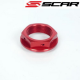 Scar, matice horních brýlí, Honda CRF, červená barva