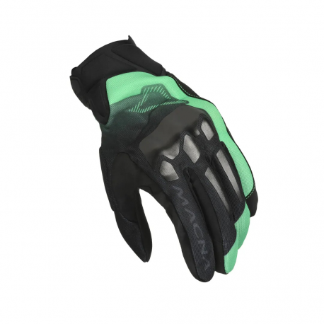 Macna, rukavice MANA MOTORCYCLE GLOVES BLACK/GREEN, barva černá/zelená, velikost L
