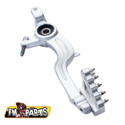 FM-Parts, nášlap brzdového pedálu (široký), Rieju, stříbrná barva '20-'23