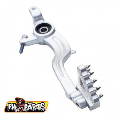 FM-Parts, nášlap brzdového pedálu (široký), Rieju, stříbrná barva '20-'23