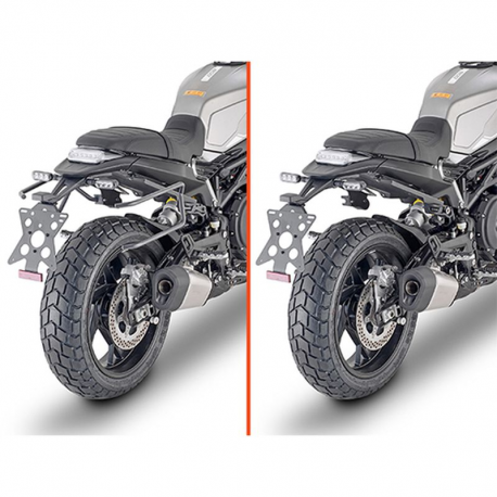 Kappa, nosiče pod boční brašny, systém rychlé demontáže X-Remove, Benelli LEONCIO 800 '22-,