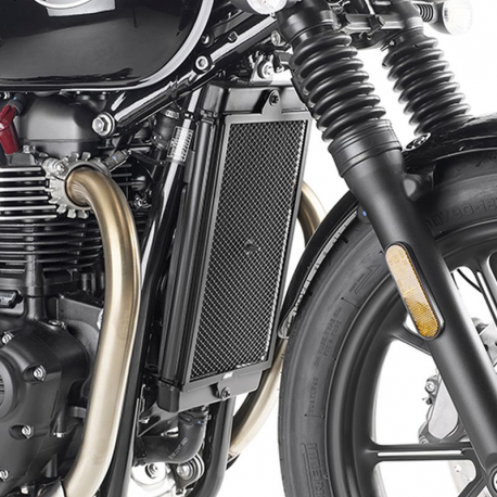 Kappa, kryt chladiče, Triumph Street TWIN 900 '16-'22 CZARNA