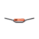 Scar Racing, řidítka s hrazdou, 28,6mm, model RC BEND, černá barva, chránič oranžová/bílá
