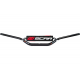 Scar Racing, řidítka s hrazdou, 28,6mm, model STEWART/VILLOPOTO, černá barva, chránič černá/bílá
