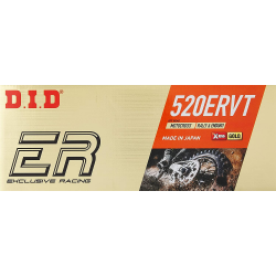 DID 520 ERVT-118, řetěz (118 článků) x-ring (zlatý) (rozpojený + spojka)