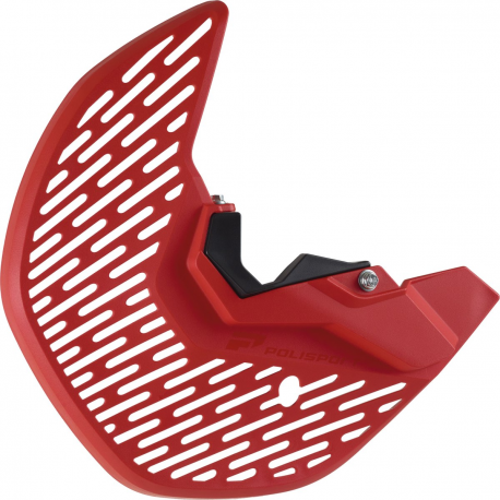 Polisport, kryt předního kotouče, Honda CRF 250/450 12-23, červený (s kryty spodní části přední vidlice na obě strany)