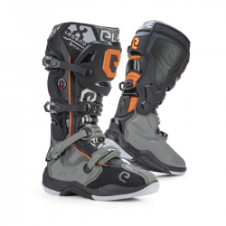 Eleveit, boty Cross/Enduro X-LEGEND GREY/ORANGE, barva šedá/oranžová, velikost 45
