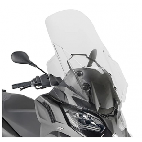 Kappa, plexištít, Piaggio MP3 HPE 400/400 SPORT/530 EXCLUSIVE '22, 71,5 X 65 CM (výš. x šíř.) čirý
