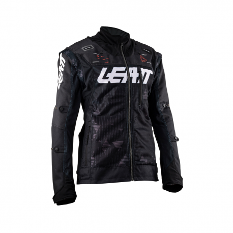 Leatt, enduro bunda Moto 4.5 X-FLOW JACKET BLACK, černá barva, velikost XL