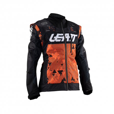 Leatt, enduro bunda Moto 4.5 X-FLOW JACKET ORANGE, oranžová barva, velikost XL