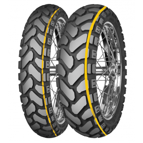 Mitas, pneu 90/90B21 E-07+ Enduro Trail Dakar 54T TL M+S (žlutý pruh), přední, DOT 04/2023 (24657)