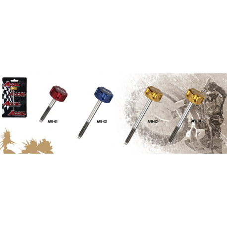 Accel, šroub vzduchového filtru, Honda CRF 250/450 R/X '04-'09 červená barva