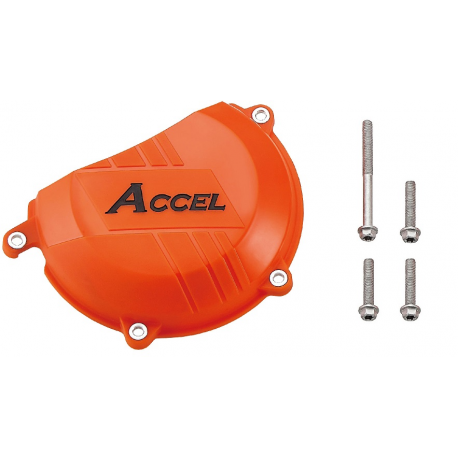 Accel, chránič víka spojky, KTM SXF450 '13-, EXCF450 '12-, EXC 500 oranžová barva