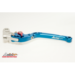 Accel, výklopná spojková páčka, Suzuki GSXR 600/750 '06-09, GSXR 1000 '05-06 ORAZ '09, modrá barva (DSS35SA) (AFCL-