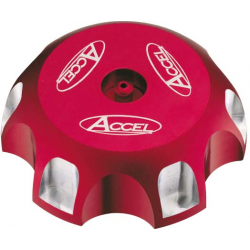 Accel, víčko nádrže, Honda CRF 250 '04-'18, CRF 450 '02-'18 červená barva