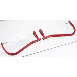 Accel, chrániče páček s ALU výztuhou, ENDURO 22mm červená barva (bez plastových krytů SD02)