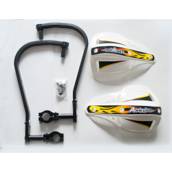 Accel, chrániče páček s ALU výztuhou, ENDURO 22mm (HG- černá barva, SD- bílá barva)