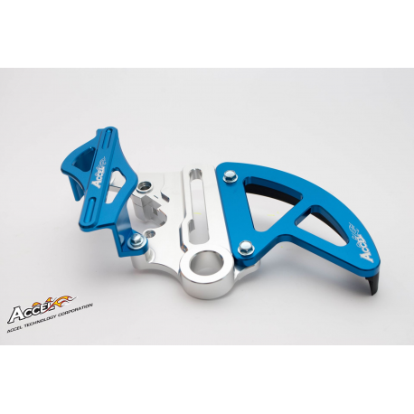 Accel, kryt zadního kotouče a brzdiče, KTM SX/SXF/EXC/EXCF '13-'22, Husqvarna TC/FC '15-'22 (oska 25 mm), modrá barva