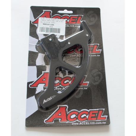 Accel, duralový kryt zadního kotouče, KTM SX/SXF '04-'18, EXC/EXCF '04-'19 Husqvarna, černá barva