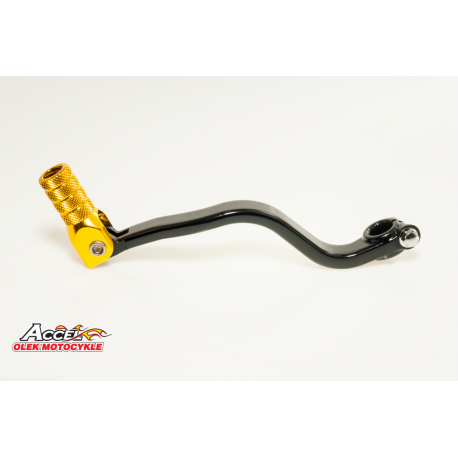 Accel, řadička, Suzuki RM 80/85 '86-'17, duralová, černá barva, zlatá koncovka