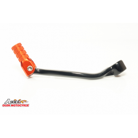 Accel, řadička, KTM SX85 '03-'17, SX105 '07-'11, duralová, černá barva, oranžová koncovka (47034031000)