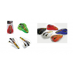 Accel, náhradní plasty na kryty páček, ENDURO černá barva, (DO HGS 01,02,05,06,07) (sada 2 ks.)