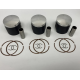 Wossner, sada pístů, Yamaha (2T) 700 SRX '00-'02 (70,50mm) (píst 70,38mm) (3ks) (čep 20mm)