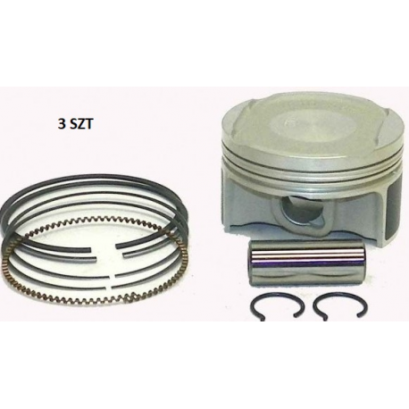 Wossner, sada pístů, SEA DOO SPARK ACE '14-'19 (4T) (+0,50mm 74,50mm) (píst 74,44mm) (3ks) (čep 17mm)