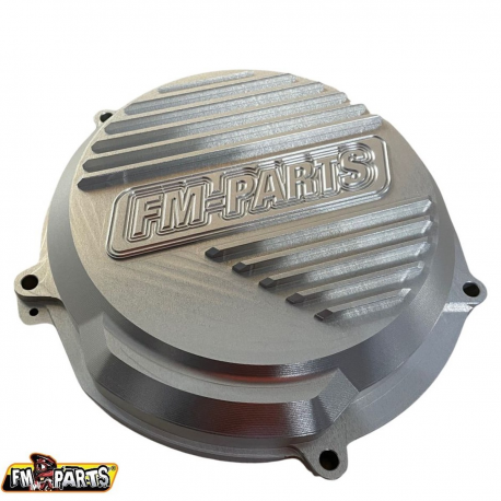 FM-Parts, spojkové víko zesílené, CNC 6082 Aluminium, Beta RR 250/300 '20-'23 X-TRAINER 250/300 '20-'23, stříbrná barva