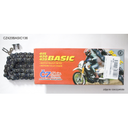 ČZ, řetěz 420 BASIC (420S) (132 článkůA) (19,0 KN) + spojka