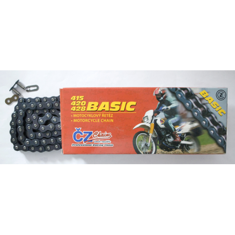 ČZ, řetěz 428 BASIC (428S) (140 článků) (19,2 KN) + spojka
