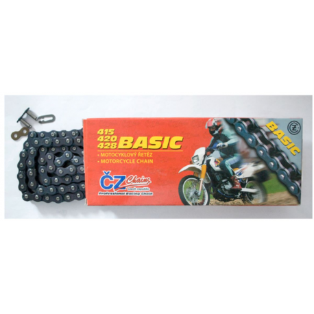ČZ, řetěz 420 BASIC (420S) (140 článků) (19,0 KN) + spojka