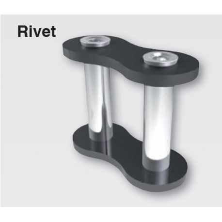ČZ, nýtovací spojka řetězu 520 DZX ACTIVE RING (X-RING) chrom rivet