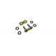 ČZ, spojka řetězu 520 ORMX ACTIVE RING (X-RING) gold CLIP P