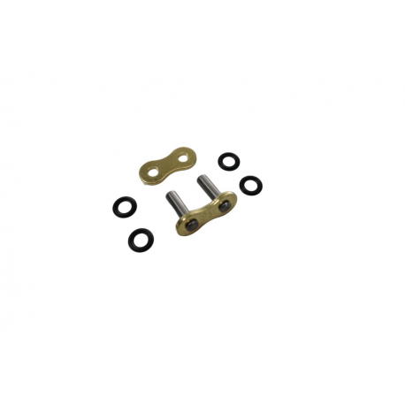 ČZ, spojka řetězu 520 ORMX ACTIVE RING (X-RING) gold CLIP P