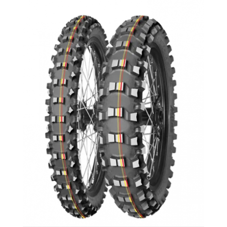 Mitas, pneu 120/90-18 Terra Force MX-SM Soft/Medium 65M TT (červený/žlutý pruh), zadní, DOT 2023