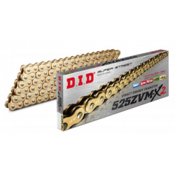 DID, 525ZVMX2G&G-88 zlatý řetěz (88 článků) X-RING (525ZVMXGB88)(s nýtovací spojkou)