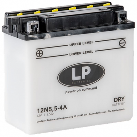 Landport, akumulátor 12N5,5-4A 12V 5,5AH 139X62X128, olověný (4) UE2019/1148