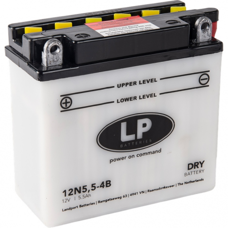 Landport, akumulátor 12N5,5-4B 12V 5,5AH 135X60X130, olověný (4) UE2019/1148