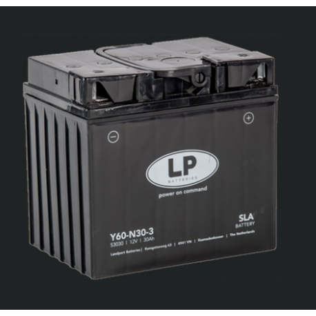 Landport, akumulátor Y60-N30-3 12V 30AH (179X125X166mm) (300A) SLA, bezúdržbový (2)