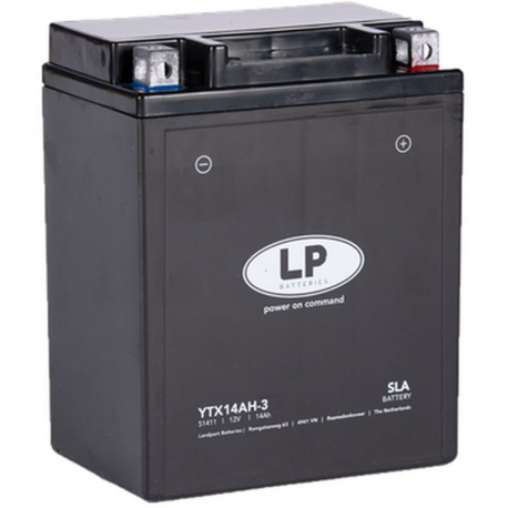 Landport, akumulátor YTX14AH-3 (YB14L-A2/B2) 12V 14AH (134X89X166mm) (210A) SLA, bezúdržbový (4)