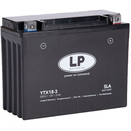 Landport, akumulátor YTX18-3 (Y50N18L) 12V 21AH (205X85X162mm) (350A) SLA, bezúdržbový (2)